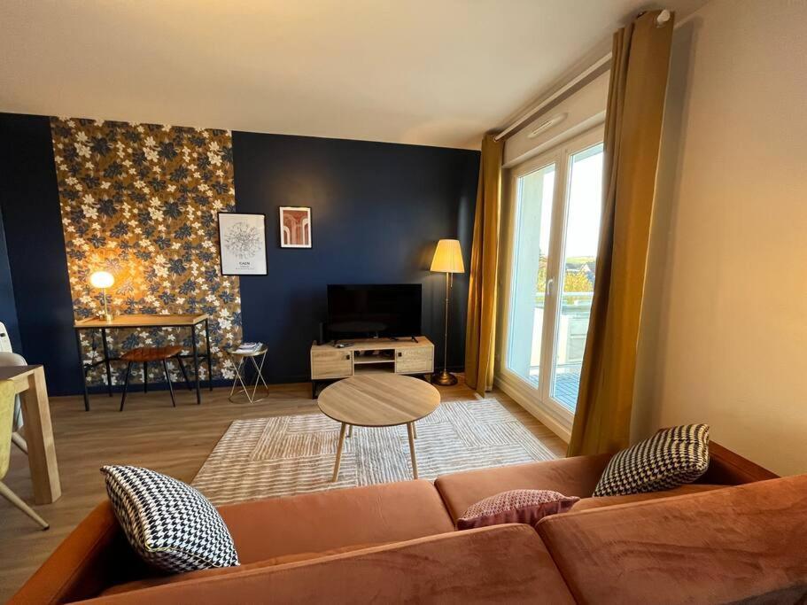 Dahlia, Appt Cosy Avec Parking Et Balcon Appartement Caen Buitenkant foto