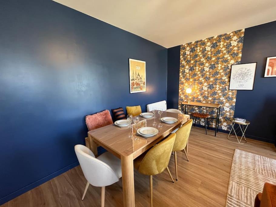 Dahlia, Appt Cosy Avec Parking Et Balcon Appartement Caen Buitenkant foto